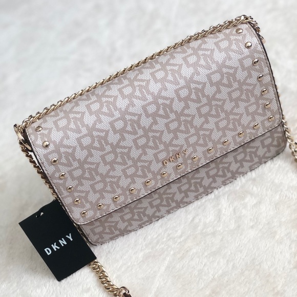 dkny silver purse